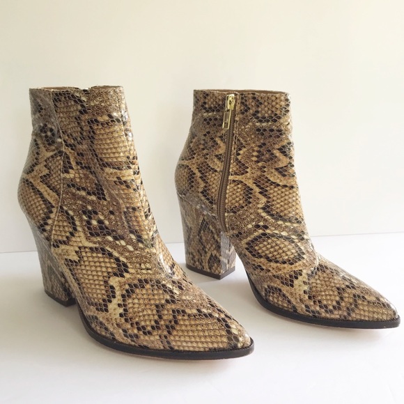 steve madden snakeskin booties